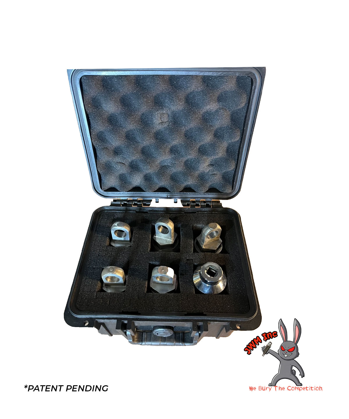 JWM PCH-6000 Carrot Kit image showing inside and all pullers completely set in case.