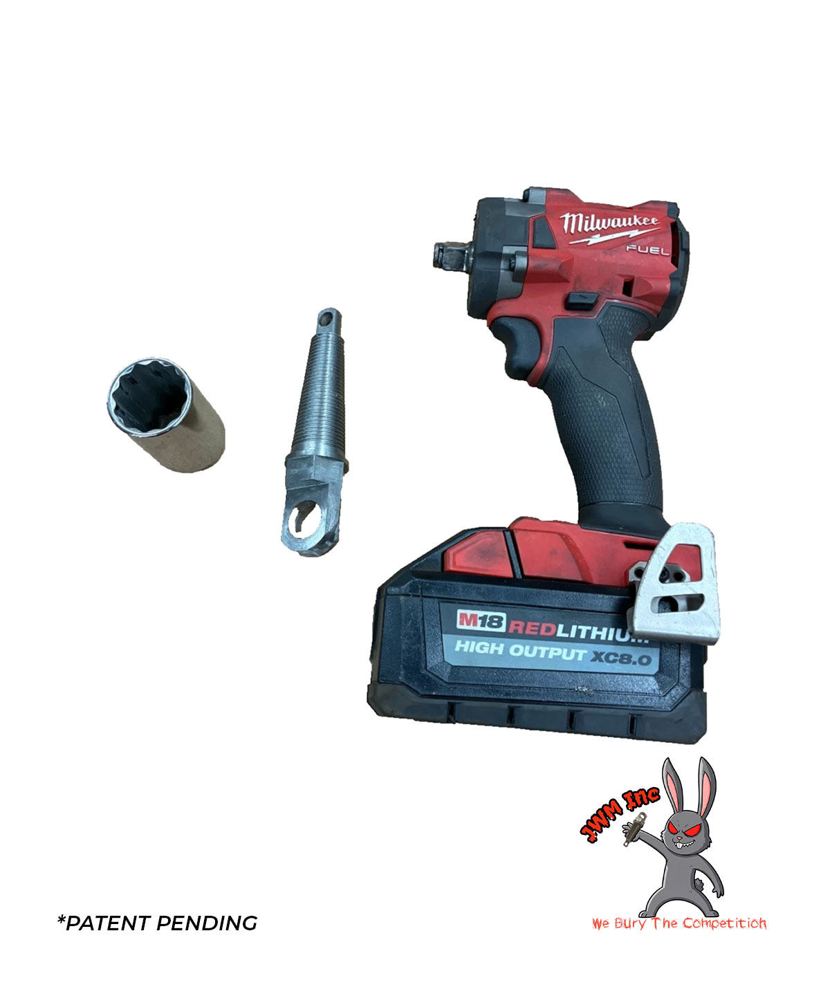 JWM PCH-6000 Carrot Kit image illustrating use with installation tools.