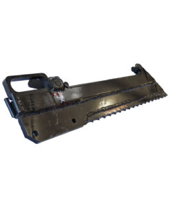 Detail image of the V1F-006-18-750-2 serrated feed blade compatible to Vermeer