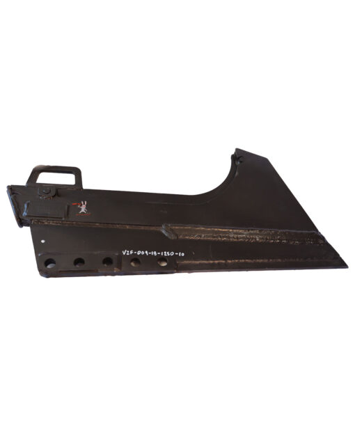 Back image of the V2F-009-18-1250-10 bevel feed blade compatible to Vermeer